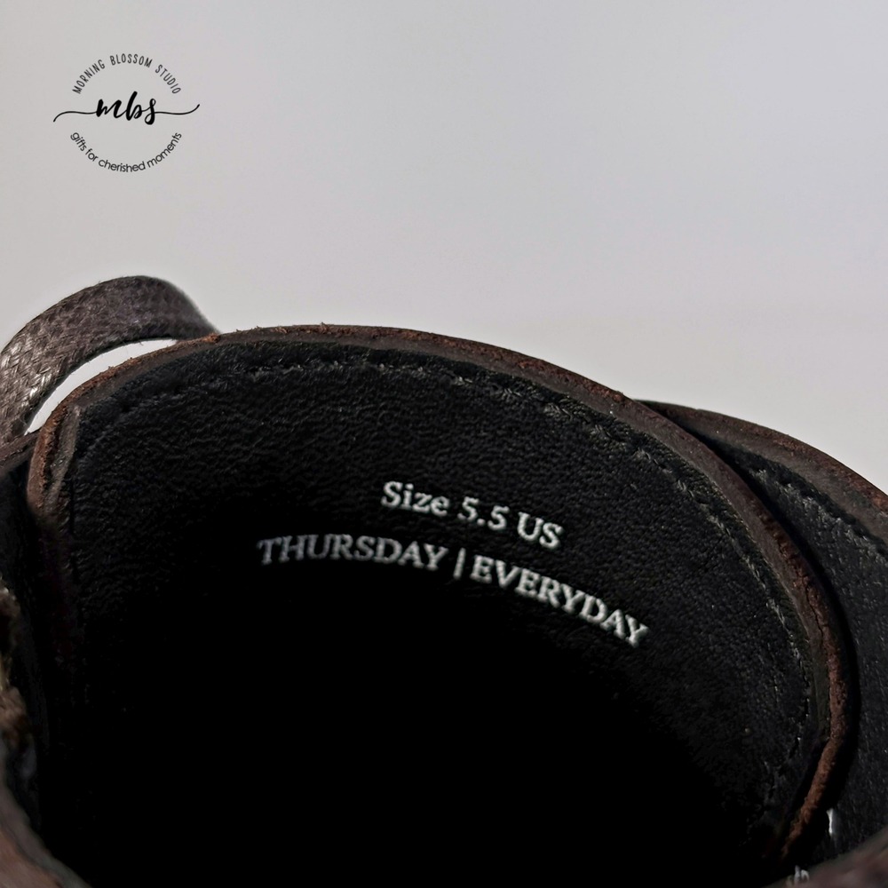 NIB Thursday Boot Company‎ President Boots Brown Women 5.5 - Picture 4 of 13